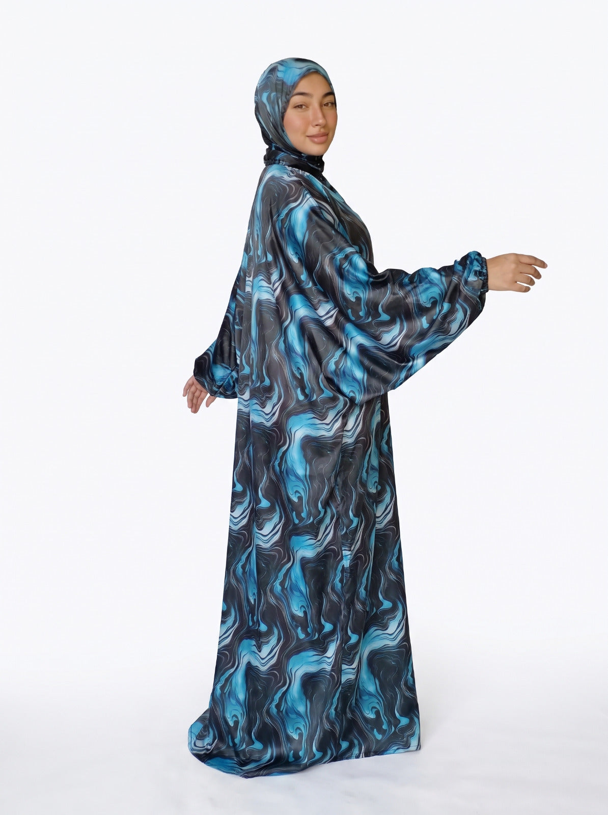 ماربل إسدال أزرق